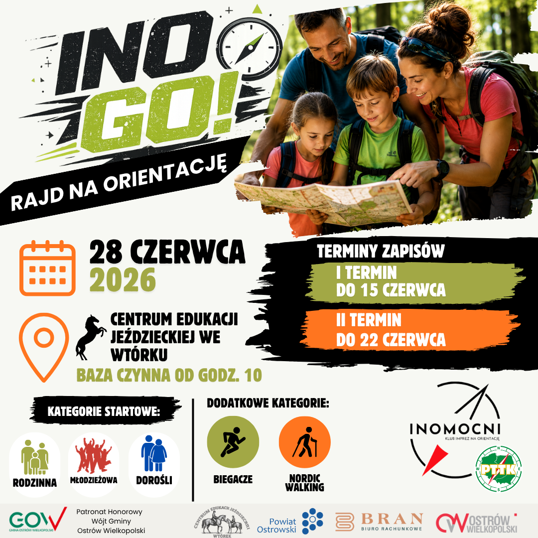 INO GO! powraca do Wtórku. Wyjątkowy rajd na orientację na start wakacji